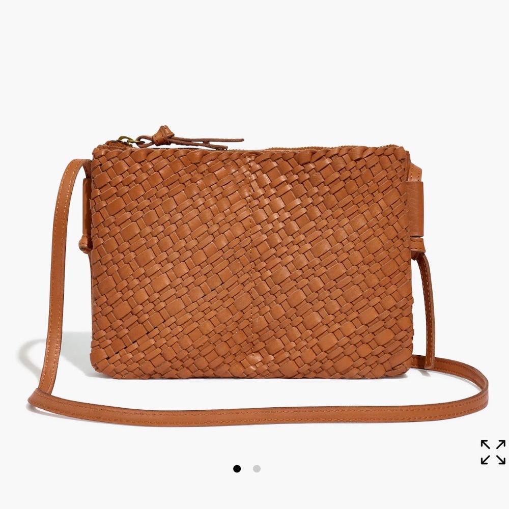 Madewell Knotted Crossbody Bag Woven Leather